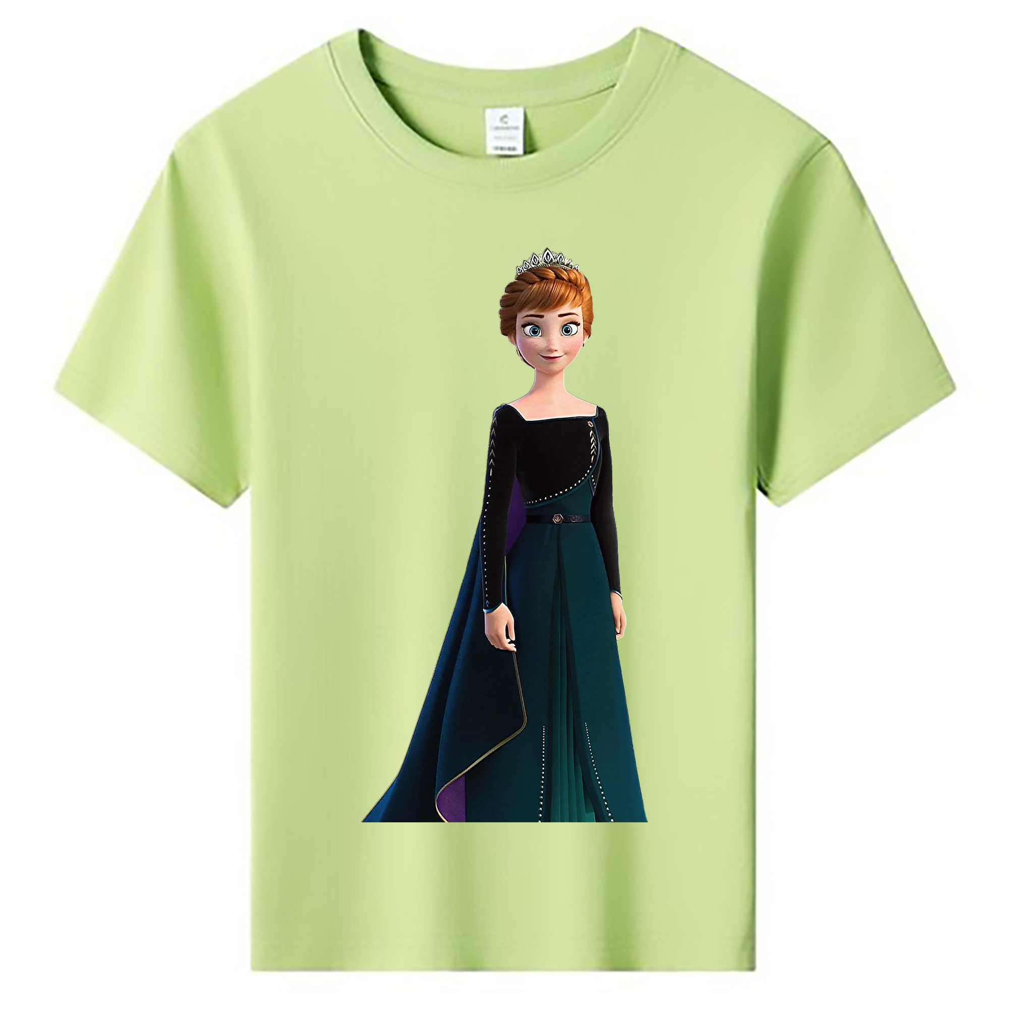 （画像用） アナと雪の女王 アンナ エルサ Frozen Anna Elsa 綿100％キッズTシャツ（フロントプリント）